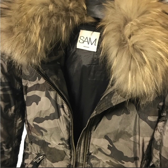 SAM. NEW YORK Camo Fur Freestyle Jacket (XS) - Picture 5 of 11